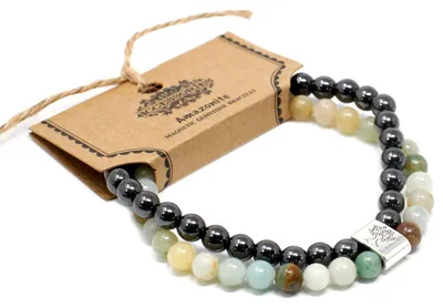 Imagen del producto de Pulsera de Piedras Preciosas Magnéticas - Amazonite