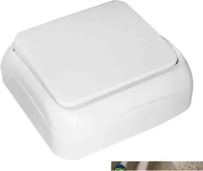 Produktbild von Edm Spa Oberflächenschalter Weiß  Weiß One Size