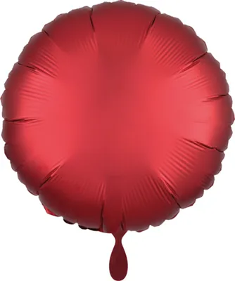 Produktbild von Folienballon rund Satin rot 45cm
