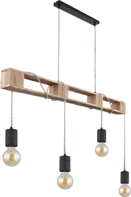 Produktbild von Globo Lighting Hängeleuchte Metall schwarz matt, 4x E27