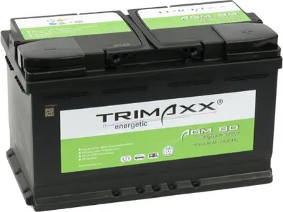 Produktbild von TRIMAXX energetic "Professional Start-Stop  AGM" AGM 80 Starterbatterie 12V 80Ah/C20 - 800A(EN)