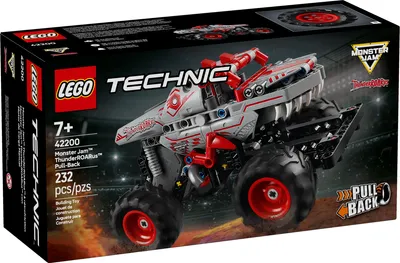 Productafbeelding van LEGO Technic Monster Jam ThunderROARus, speelgoedmonster truck met trekmechanisme, bouwset voor kinderen, cadeau voor jongens en meisjes vanaf 7 jaar, modelnummer 42200