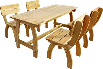 Produktbild von 5-tlg. Garten-Essgruppe Imprägniertes Kiefernholz