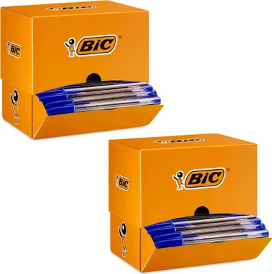 Produktbild von BIC Kugelschreiber Set Cristal Original, in Blau, Strichstärke 0,4 mm, 300er Pack