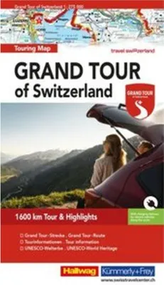 Obrázek produktu pro Hallwag Road Map Grand Tour of Switzerland Mapa 1:275.000