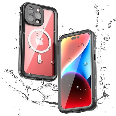 Produktbild von ShellBox Wasserdichte Hülle IP68 MagSafe - iPhone 15 Pro Max - schwarz