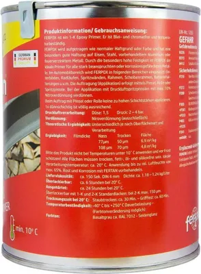 Produktbild von Fertan Ferpox 1-K Epoxy-Primer grau 2000 ml Dose
