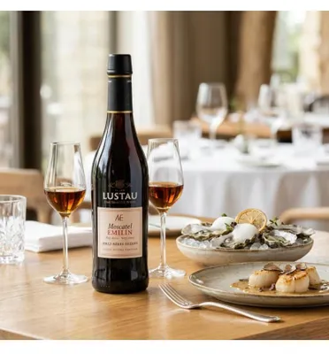 Produktbild von Moscatel Emilin Lustau 37.5 cl Likörwein Spanien Jerez-Xeres-Sherry 37.50 cl 17.0 %