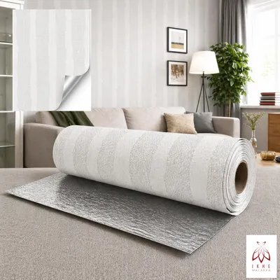 Produktbild von SXP Flexible Stein Selbstklebende 3D Wandpaneelen Weißer Spur Putz Optik Wandverkleidung - Paneelen in Rolle 60x300 cm Wärmedämmend (WB-2001)