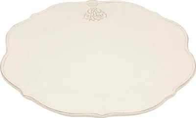 Produktbild von Servierplatte, Platzteller CORONA D. 32cm creme weiß Keramik Virginia Casa