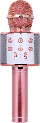 Produktbild von Professionelles drahtloses BT-Mikrofon Karaoke-Lautsprecher KTV Music Player Singrekorder Handmikrofon RosšŠgold