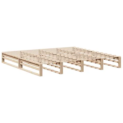 Imagen del producto de Estructura de cama sin colchón madera maciza de pino 200x200 cm
