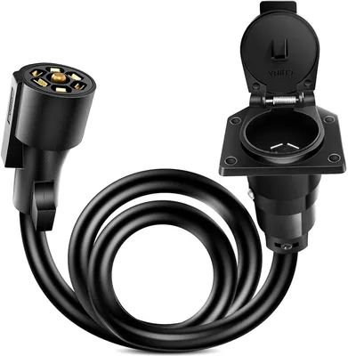 Productafbeelding van Nilight - 50050R, verlengkabel voor aanhangwagenstekker met 7-polige aansluiting, lengte 91 cm, geschikt voor draden van 10-14 AWG