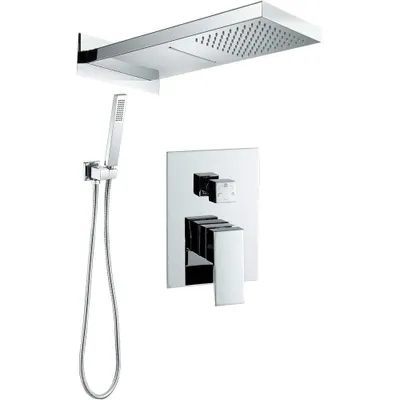 Produktbild von 3 Wege Unterputz-Regendusche NIAGARA chrom
