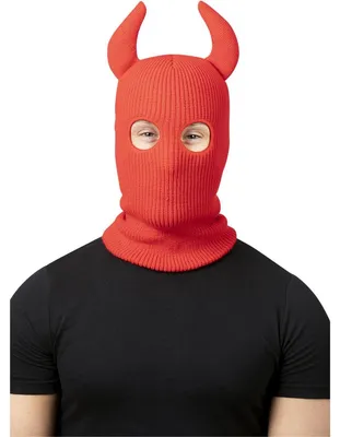 Produktbild von Smiffys - Sturmhaube für Herren/Damen Uni SM3659 (Einheitsgröße) (Rot)