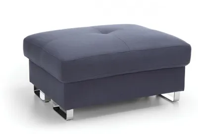 Produktbild von XXL Fußhocker Club Lounge Hocker Leder Textil Ottoman Designer Pufa Neu Club