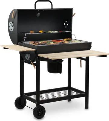 Produktbild von BBQ-Toro Holzkohle Grillwagen | Ø 42 x (L) 80 cm | Premium Kohle Smoker fahrbar