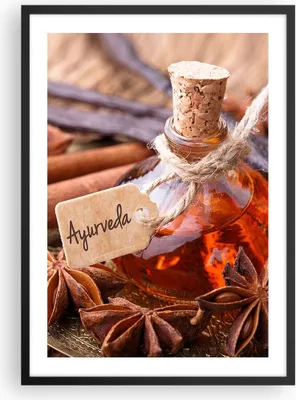 Produktbild von Gerahmtes Poster - Schwarzer Rahmen - Ayurwenda Anis Vanille - 50x70 cm - Wand Bild - Wanddeko - Wandbilder - Kunstposter - Wandposter - Bilderrahmen - Bilder - Kunstdruck - Wandbild - P2BPA50x70-4182