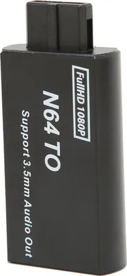 Zdjęcie produktu dla Konwerter N64 na interfejs multimedialny HD Obsługa 1080p PAL NTSC Adapter do gier wideo z interfejsem 3,5 mm