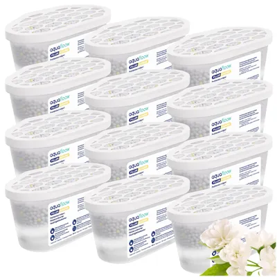 Image de 12 déshumidificateurs de 400 ml – Absorbeurs d'humidité pour la cuisine, la salle de bain, la voiture et le salon – Jasmin