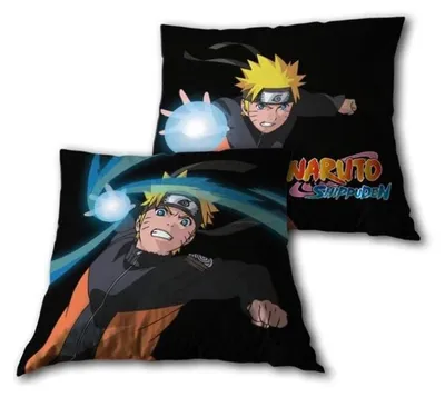 Naruto Kissen 35 x 35 cm, rund, waschbar, Microfaser