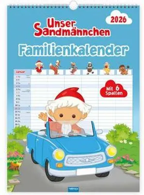 Produktbild von Trötsch Unser Sandmännchen XL-Familienplaner Familienkalender Unser Sandmännchen 2026