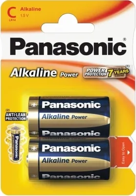 Zdjęcie produktu dla Goobay LR14 2-BL Panasonic Alkaline Power, Jednorazowa bateria, C, Alkaliczny, 1,5 V, 2 szt., Niebieski, Złoto