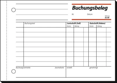 Produktbild von SIGEL BU615 Buchungsbelege, A6 q, 50 Blatt