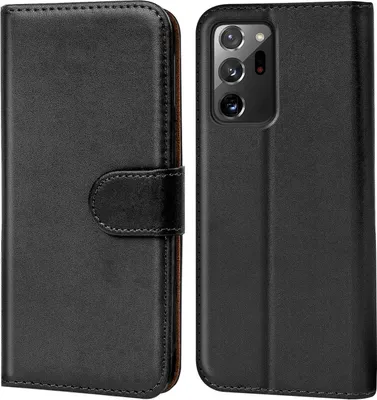 Produktbild von Conie Klapp Tasche für Samsung Galaxy Note 20 Ultra Kartenfach Rundumschutz Hülle in Schwarz