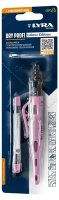 Produktbild von LYRA Dry Profi Baumarker pink + 3 Graphitminen Blister 2 Stk.
