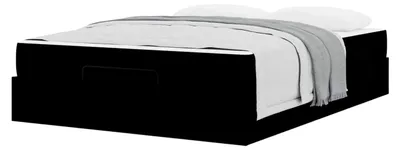 Produktbild von Bettgestell Schwarz 140 x 190 cm Stoff
