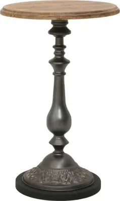 Image de Table d'appoint Bois de sapin massif 40 x 64 cm Marron