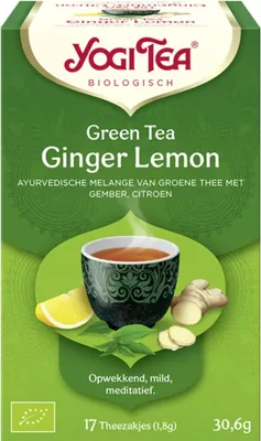 Produktbild von Yogi Tee Grüner Tee Ingwer Zitrone -Packung