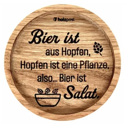 Produktbild von Holzuntersetzer "Salat"