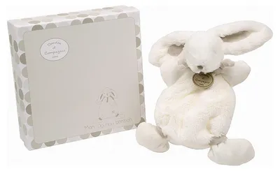 Image de Doudou et Compagnie Lapin bonbon - doudou taupe