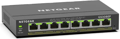 A product shot of a Netgear network switch.