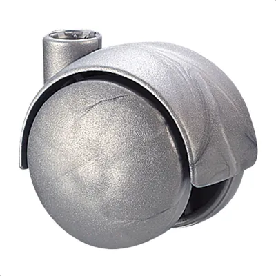 Produktbild von WAGNER Design Möbelrolle / Doppelrolle SILVER - HART - Durchmesser Ø 35 mm, silberfarben, Tragkraft 30 kg - 01122501