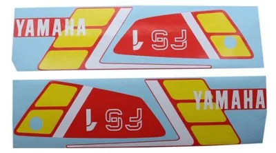 Productafbeelding van Sticker set, rood, voor Yamaha FS1, vanaf 1989