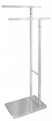 Produktbild von AWD Interior Freistehender Doppel-Handtuchständer Chrom Glänzend