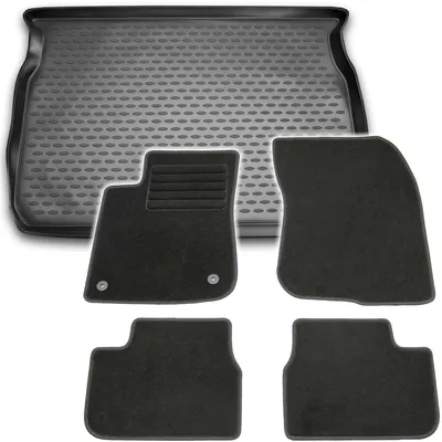 Produktbild von Gummi-Kofferraumwanne + Fußmatten Set für Peugeot 208, Bj. 4/2012-5/2019
