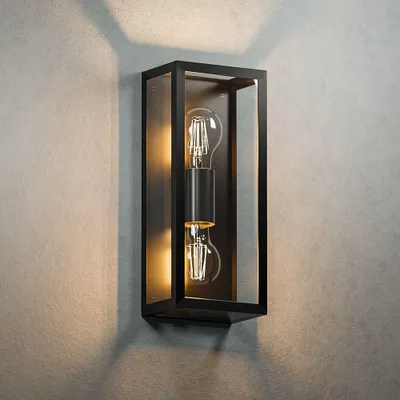 Produktbild von hoftronicsmart LED Wandleuchte 14W 1612lm IP44 Schwarz Up Down