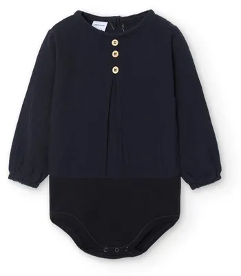 Productafbeelding van BABIDU langarmige babyromper, gemaakt van 100% katoen, zachte babyromper voor pasgeborenen