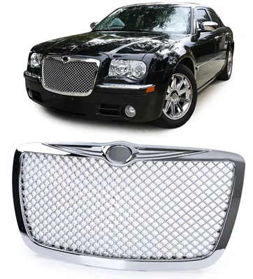 Kühlergrill Sportgrill Waben Gitter in Chrom für Chrysler 300C ab 2004-2011 – Produktansicht