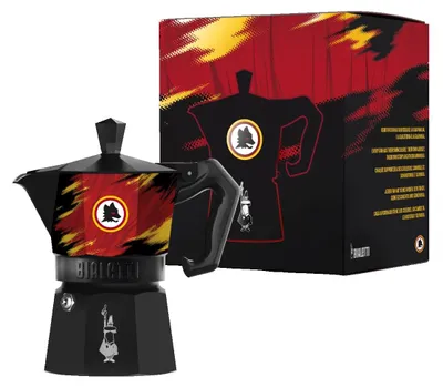 Produktbild von Bialetti Moka Express 3 tazze Inter, Mokka-Kanne, 0,15 l, Schwarz, Blau, Aluminium, 3 Tassen, Kunststoff