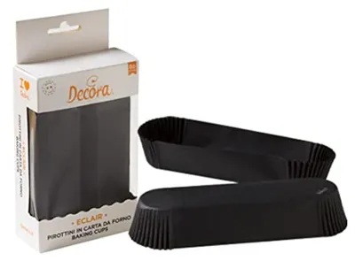 Productafbeelding van Papilotten, langwerpig, ZWART, 135x33x28 mm, DECORA, 60 stuks