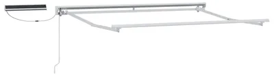 Produktbild von Elektrisches Markisenrahmen Weiß 3,5 x 2,5 m Stahl