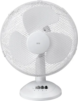 Immagine prodotto di ECG FT 30a | ventilatore da tavolo | 40 W di potenza | 3 velocità | 30 cm di diametro | inclinabile e con angolo di oscillazione regolabile | funzionamento molto silenzioso