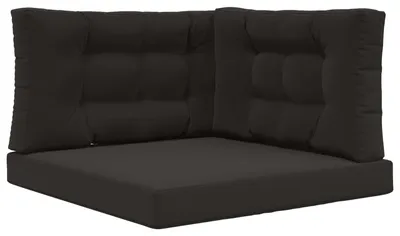 Immagine prodotto di Cuscini per divano da esterno, marca vidaXL, in poliestere, colore nero, dimensioni 80 x 80 cm