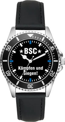 Produktbild von KIESENBERG Herrenuhr Armbanduhr BSC Berlin Geschenk Fan Artikel Zubehör Fanartikel Analog Quartz Uhr L-2500