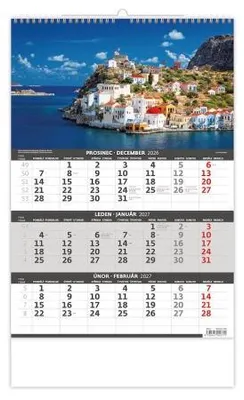 Image de Calendrier trimestriel 2027 - Côte (N202-27)